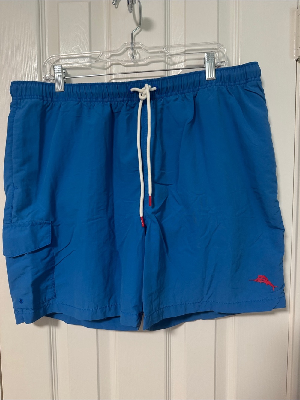 Tommy Bahama Royal Blue Men's Swim Trunks with Drawstring